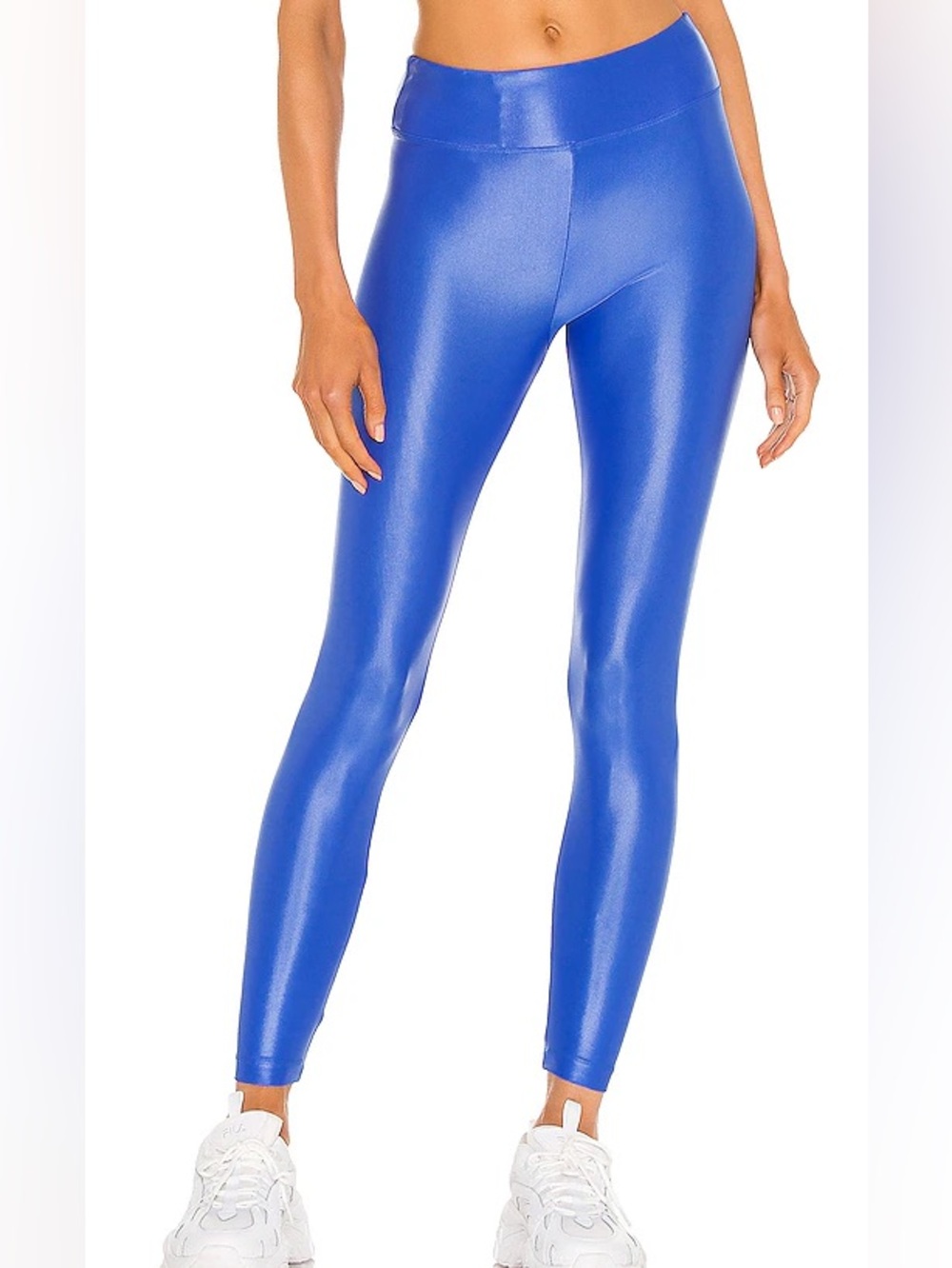 Koral Shiny Royal Blue High-Waist Leggings